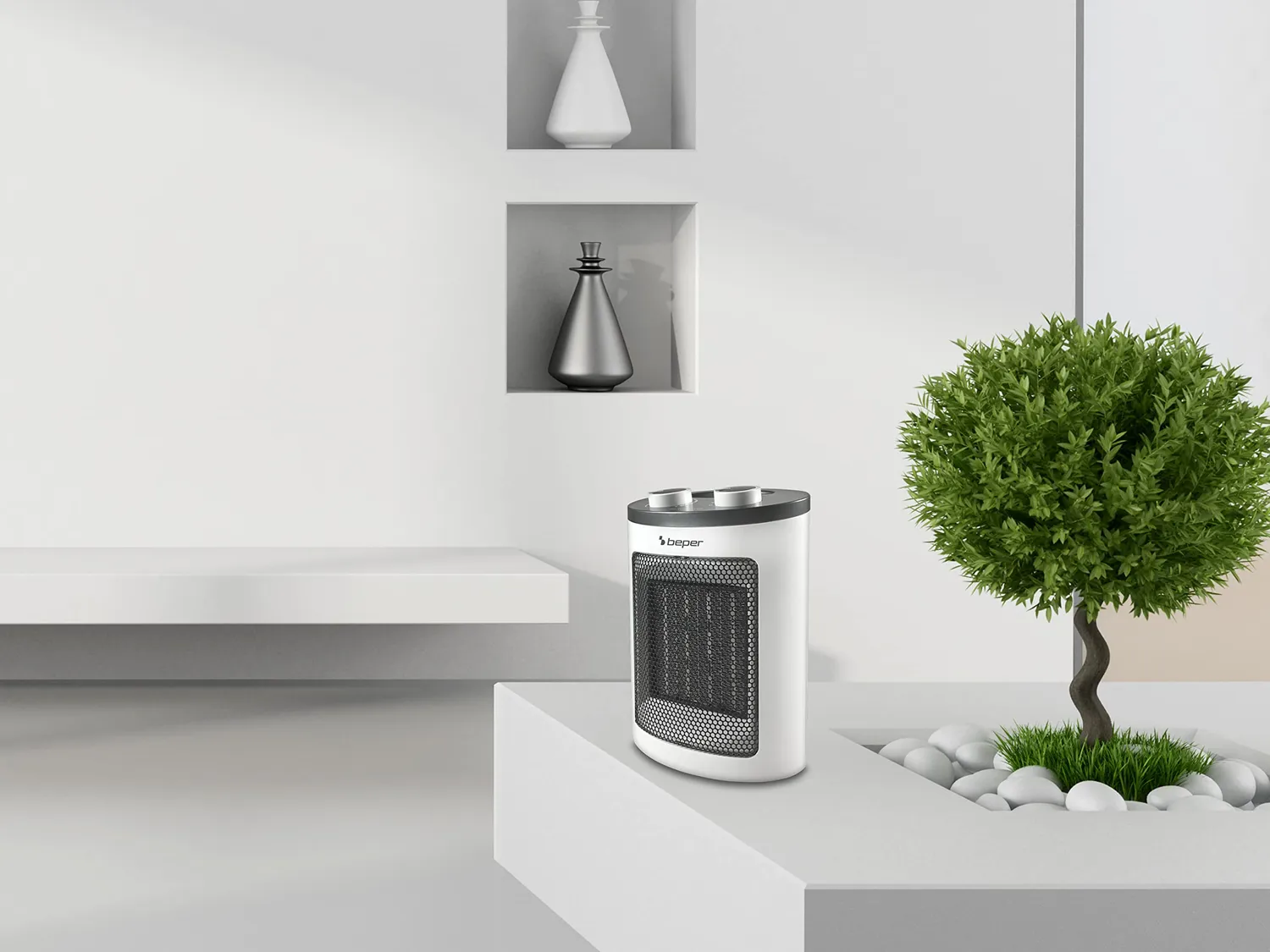 Beper RI.080 chauffage soufflant céramique 1500 W blanc