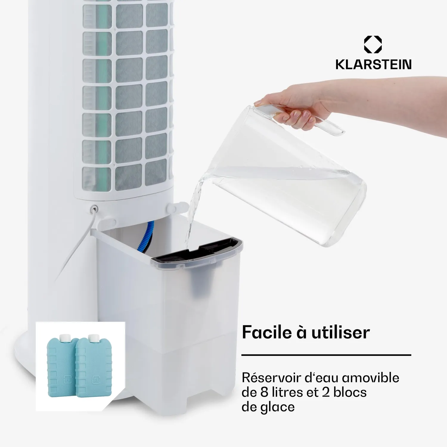Klarstein Skytower Grand Smart rafraîchisseur 8L blanc