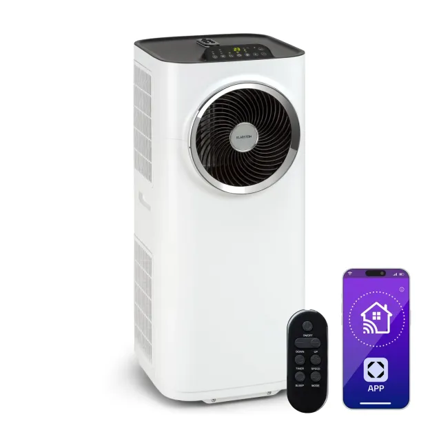 Klarstein Kraftwerk Smart climatiseur mobile 12000 BTU blanc