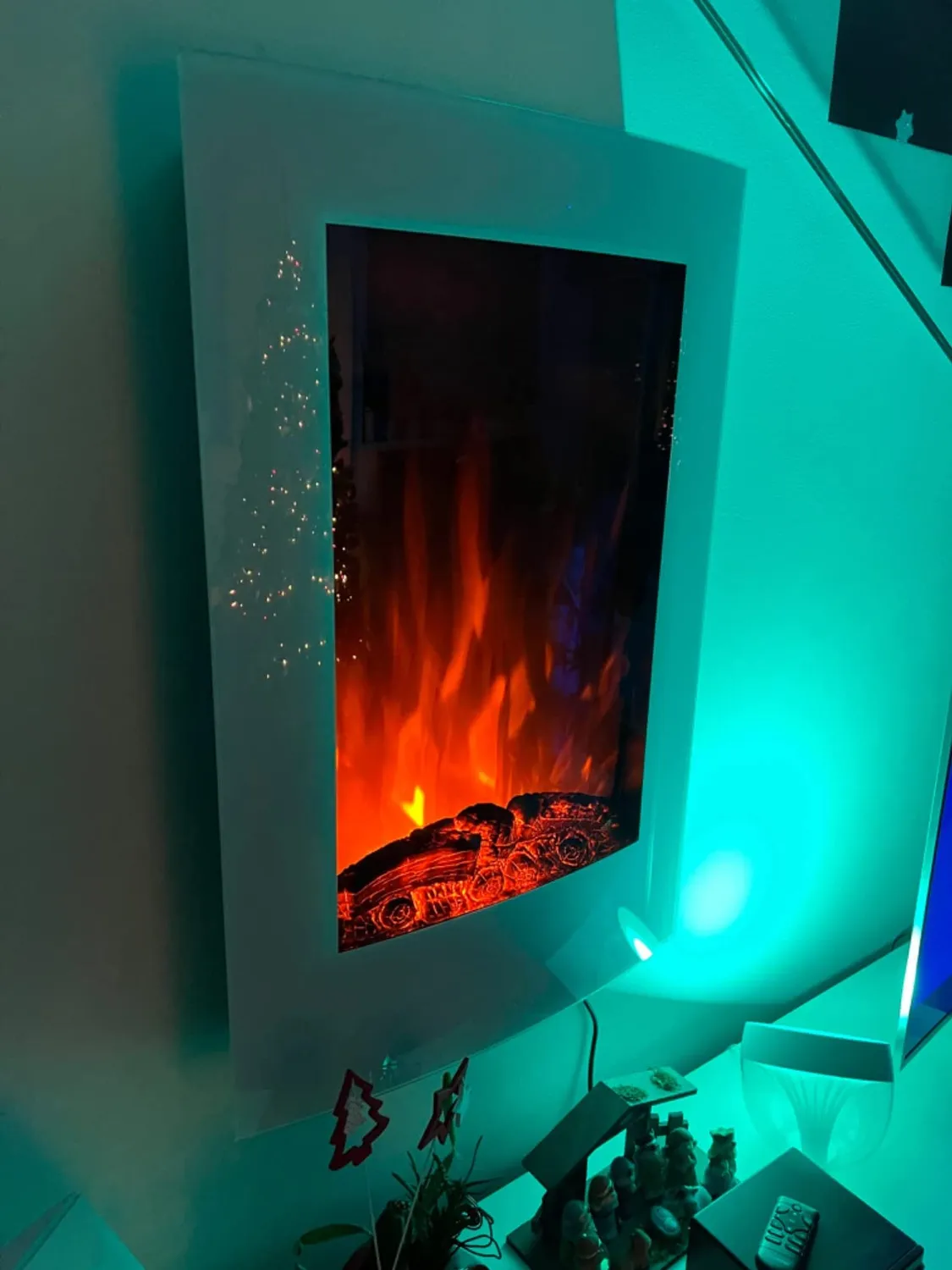 Klarstein Cheminée Électrique 2000W Effet Flamme LED