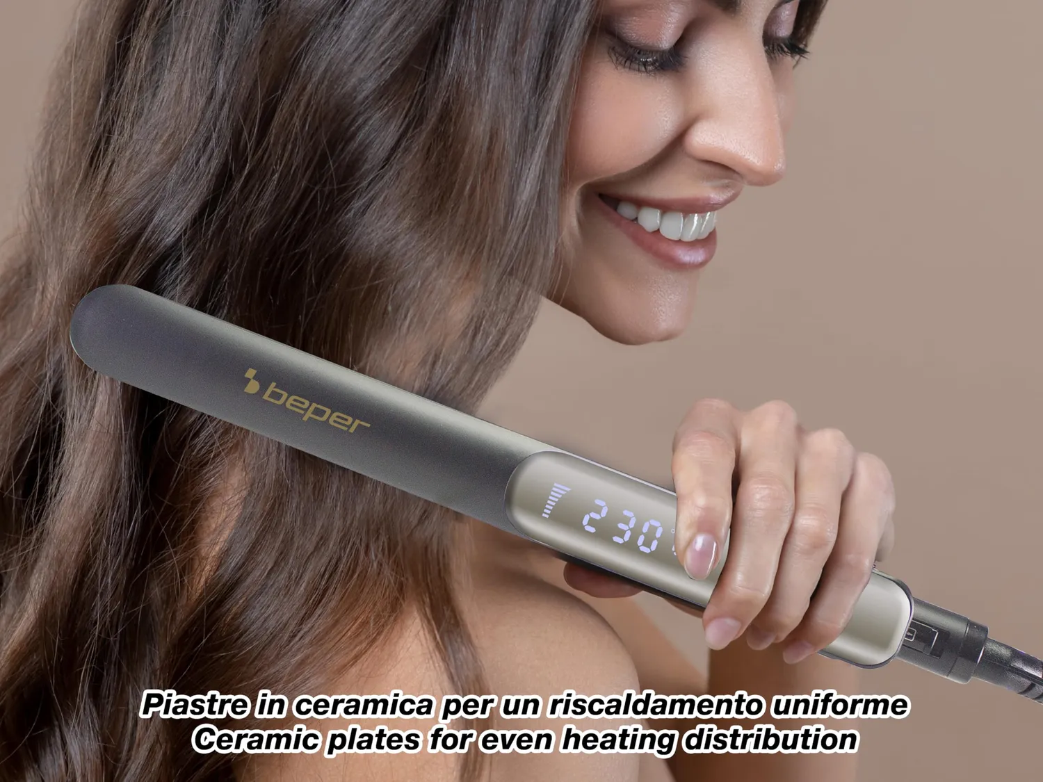 Beper P301PIS200 lisseur cheveux céramique 230°C noir