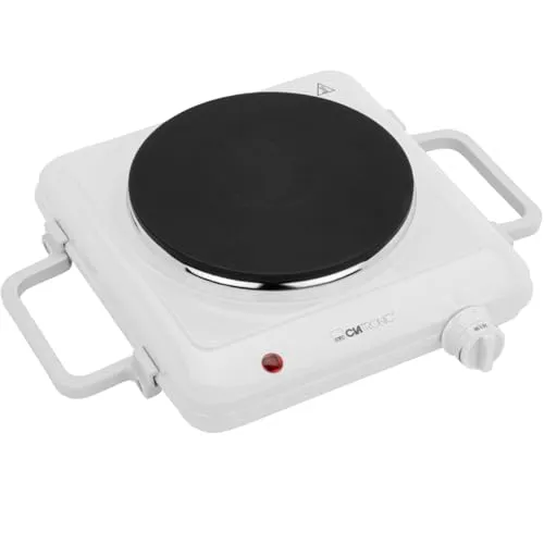 Clatronic DKP 3582 plaque chauffante blanche 1500W 18cm
