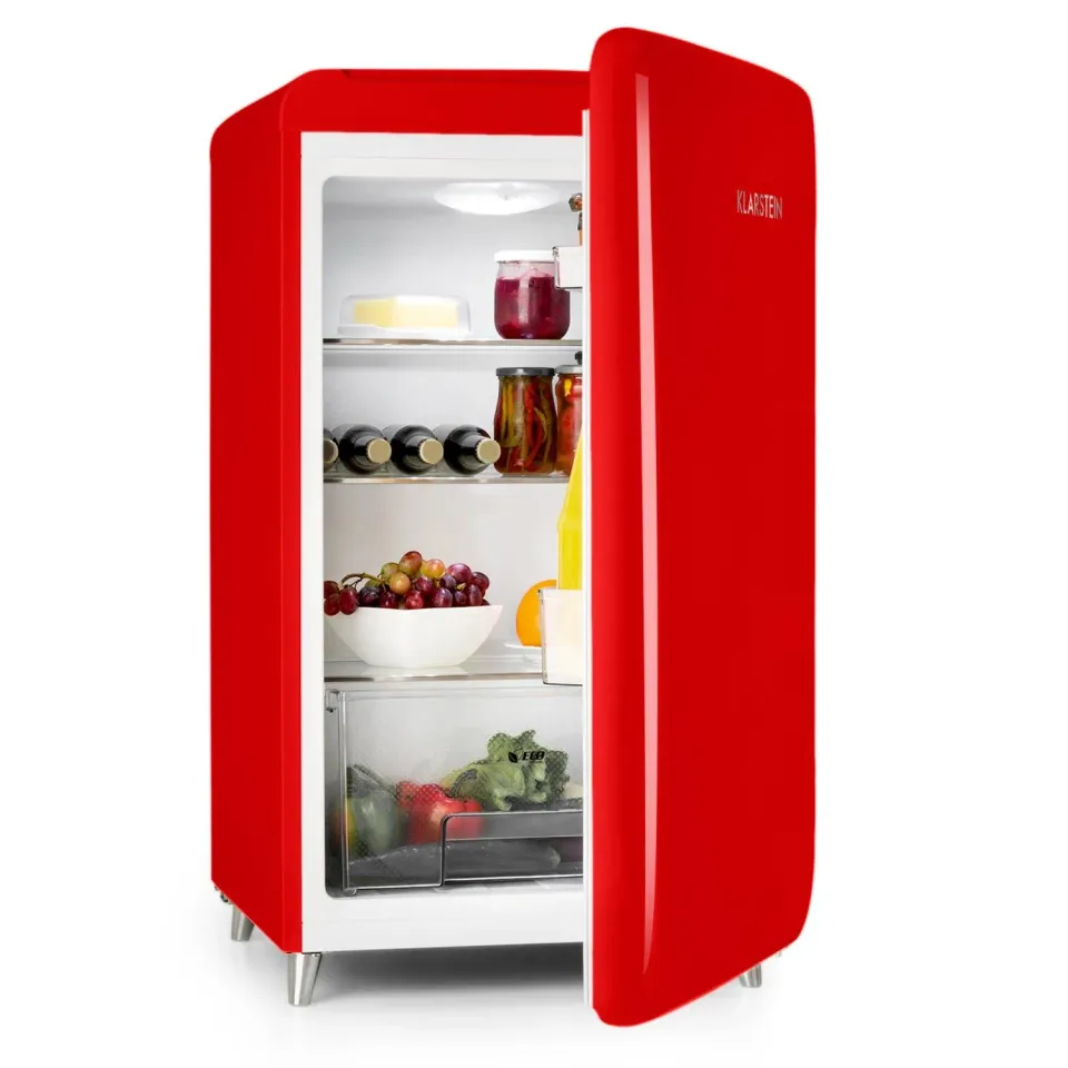 Klarstein PopArt-Bar réfrigérateur 136 L rouge rétro