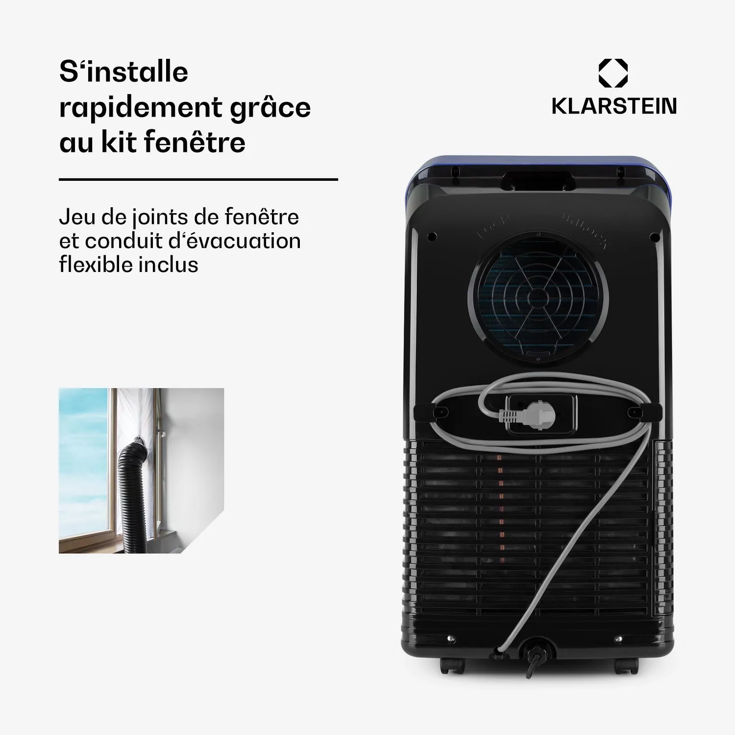 Klarstein climatiseur mobile 7000 BTU 4 en 1 avec wifi