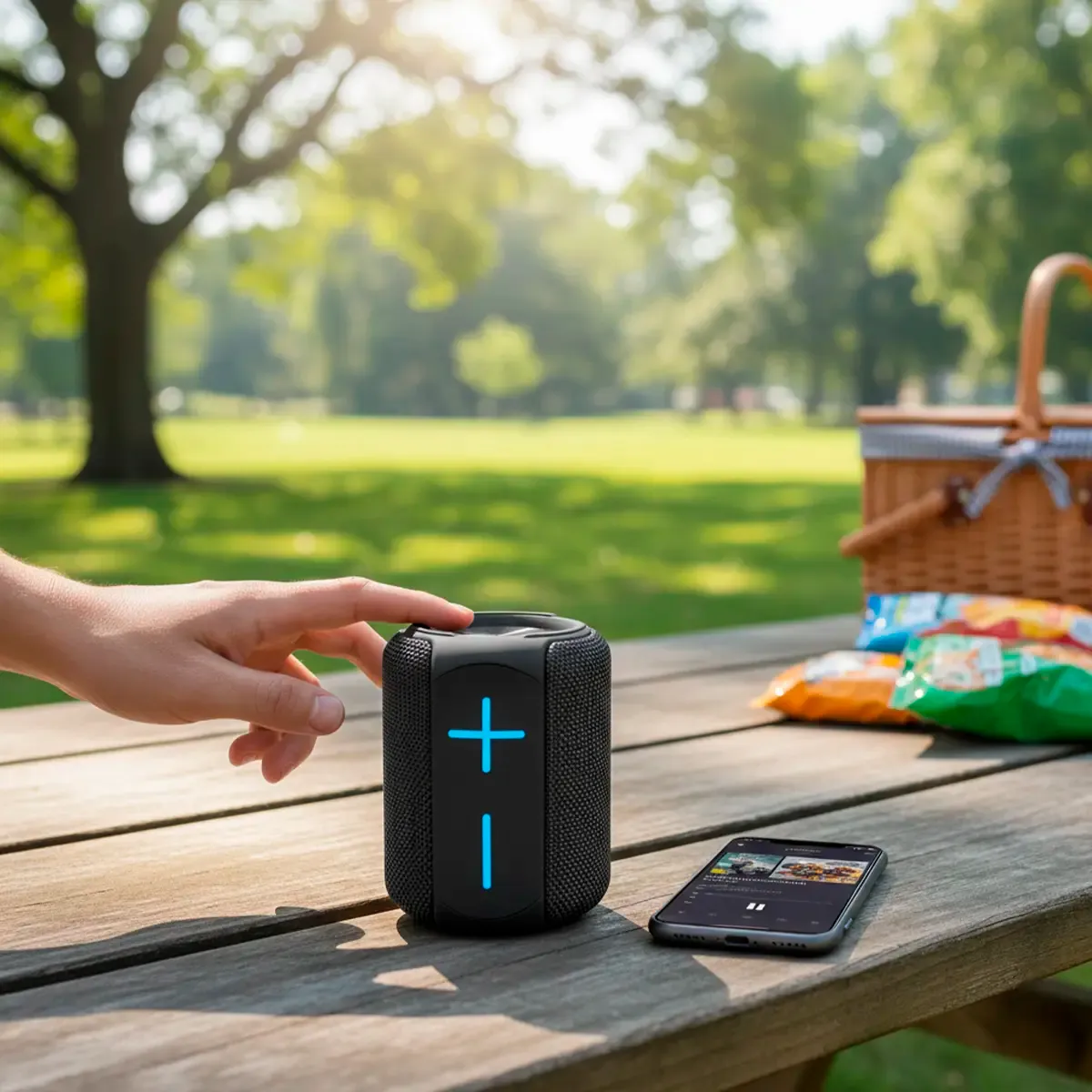 Prixton Beat Box enceinte grise mains libres