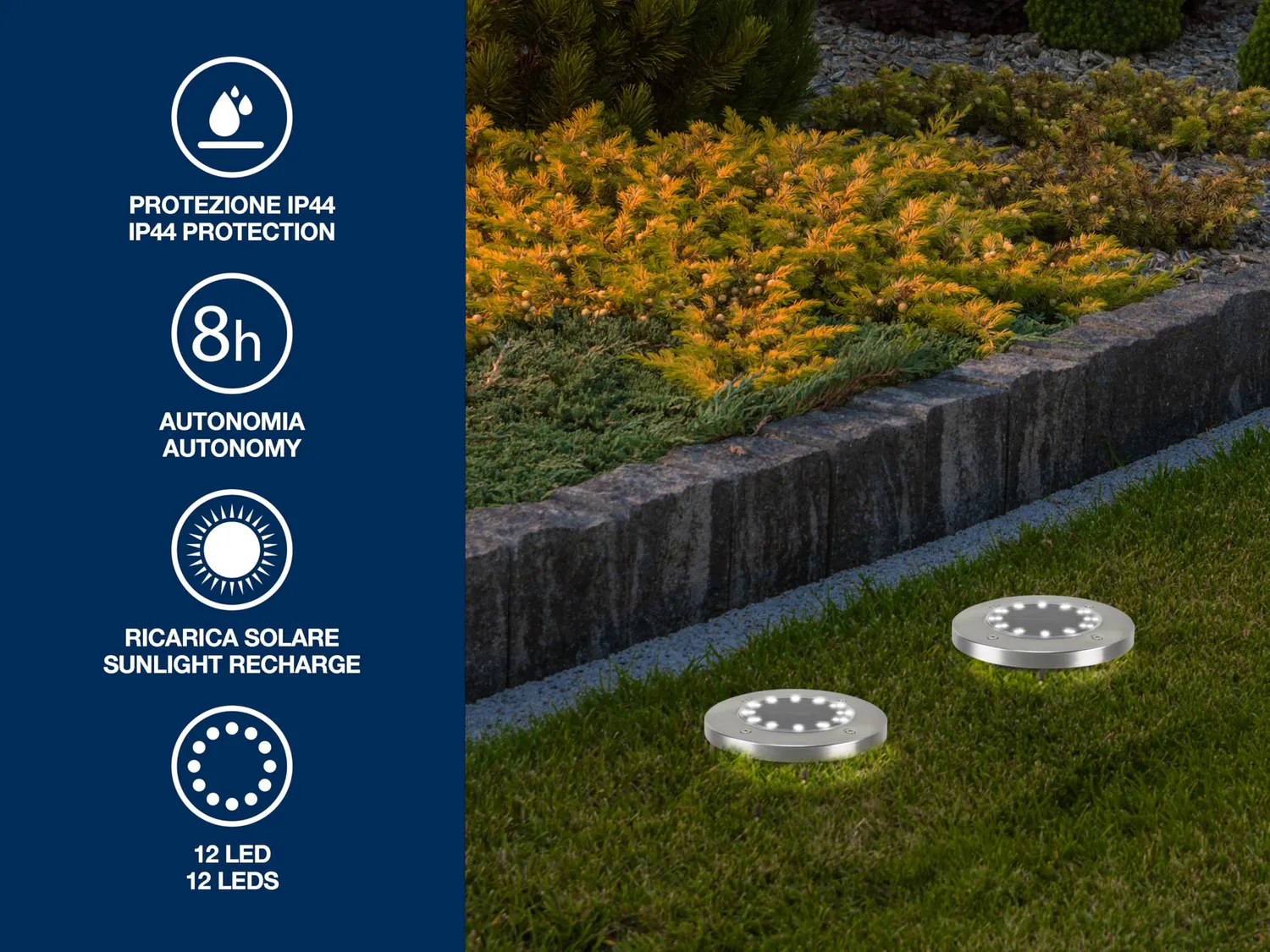 Beper P207ILO020 lampes solaires jardin x2 IP44