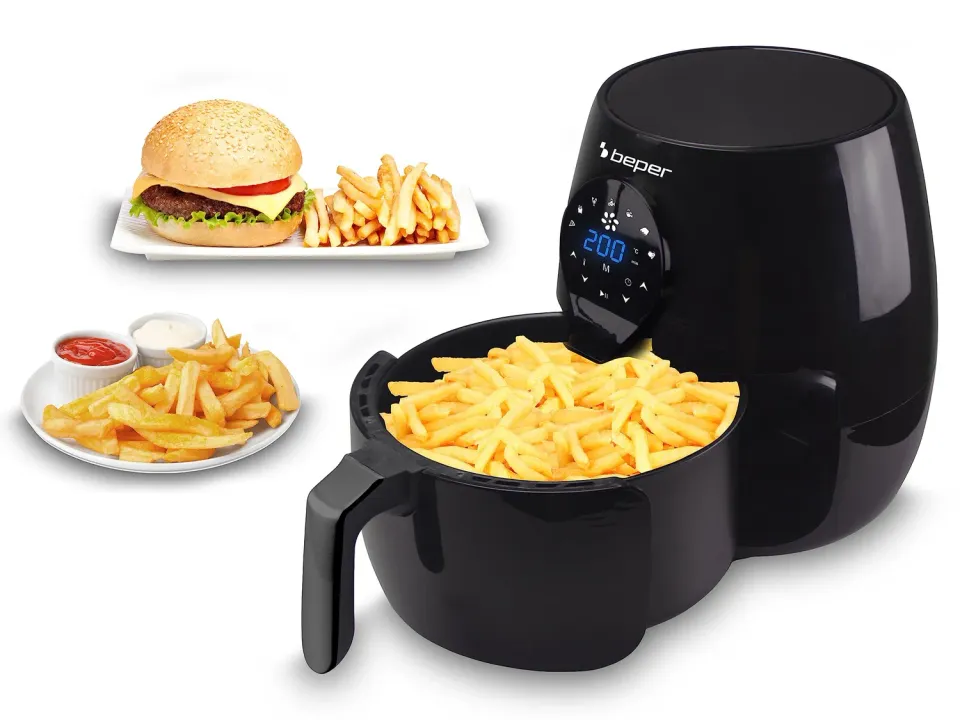 Beper P101FRI050 friteuse sans huile noire 5 L tactile