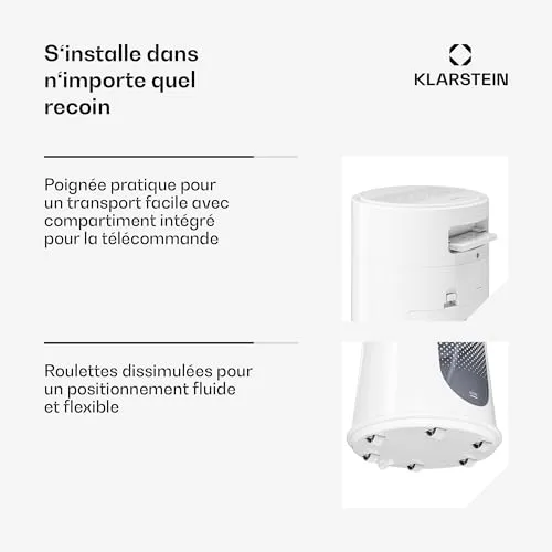Klarstein Frost rafraîchisseur air 7 L blanc 20 m² télécommande