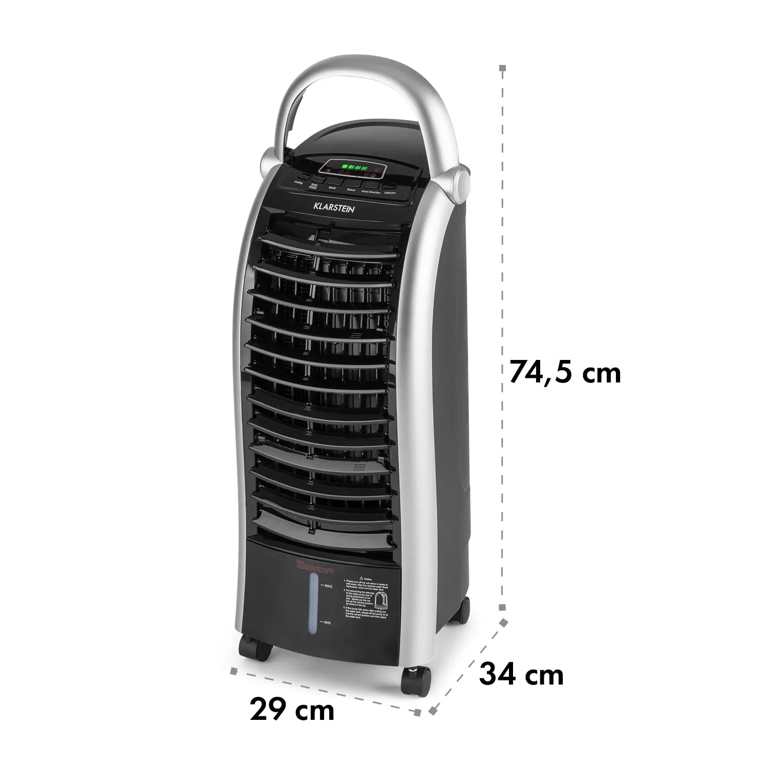 Klarstein Rafraichisseur Air 4 en 1 Climatiseur 6L Ioniseur