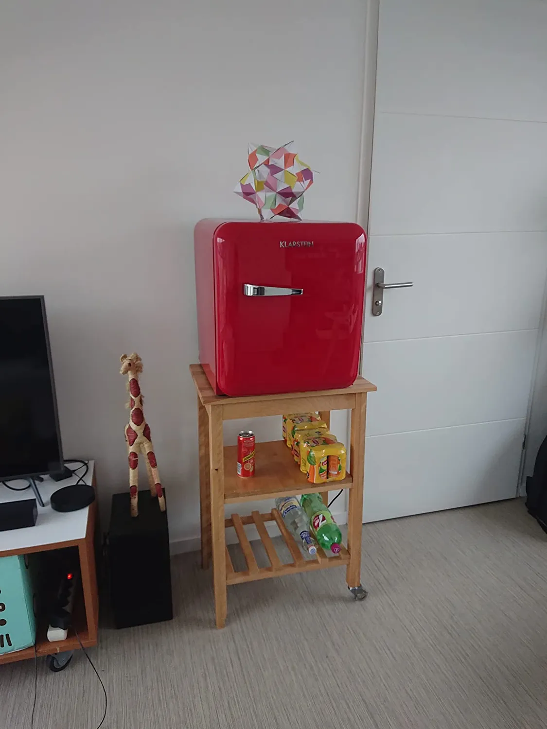 Klarstein Audrey Mini réfrigérateur 48 L rouge rétro