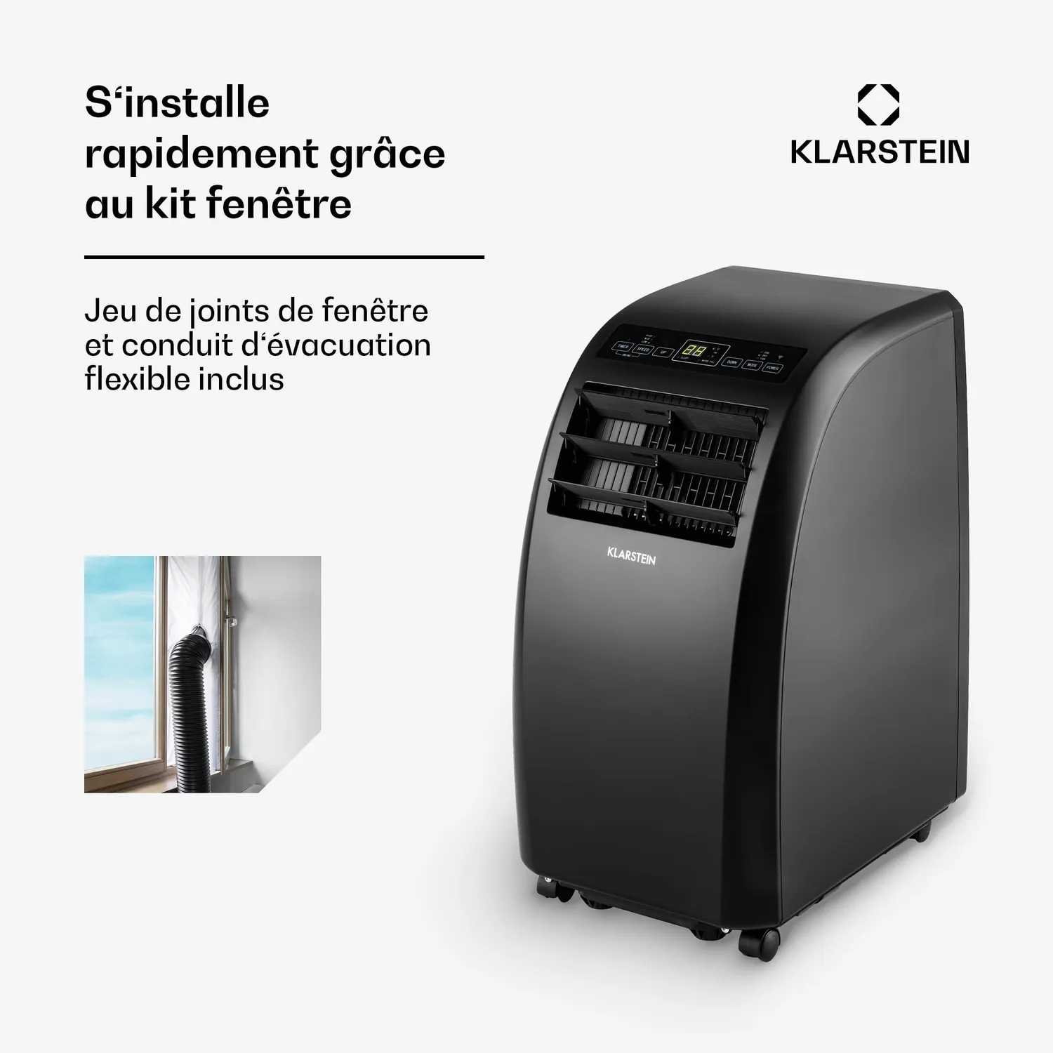 Klarstein climatiseur mobile 10000 BTU 4-en-1 49 m²