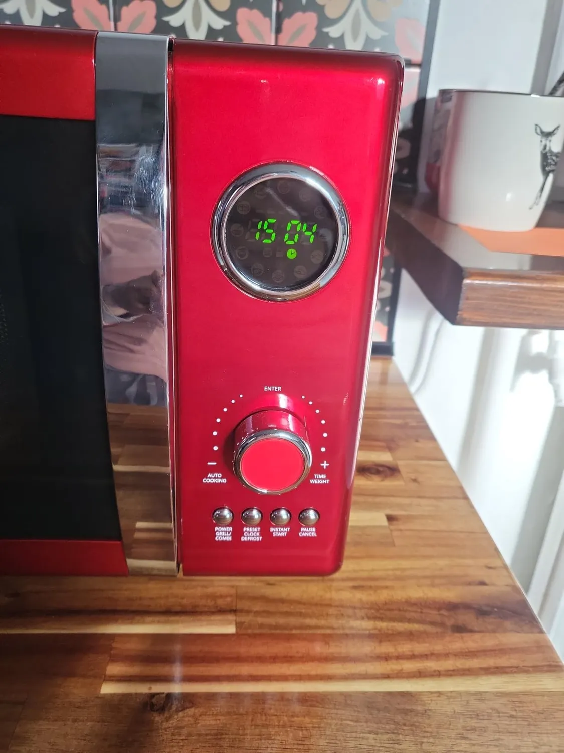 Klarstein Fine Dinesty micro-ondes gril 23 L rouge
