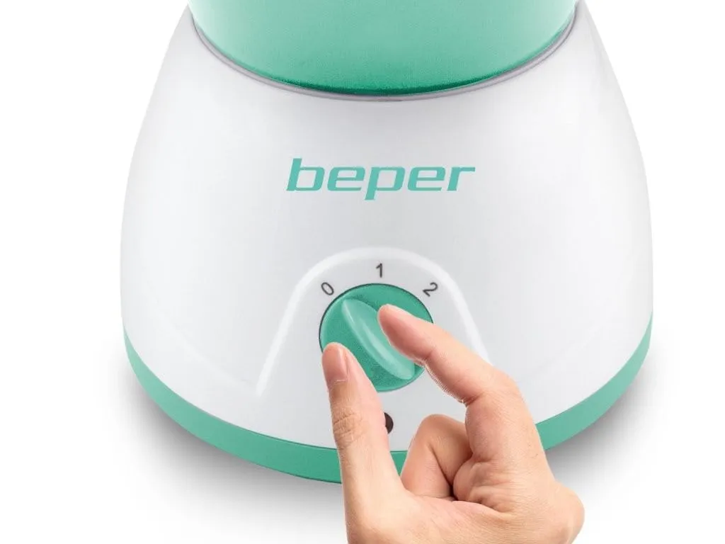 Beper 40.967N sauna facial vapeur blanc vert aromathérapie