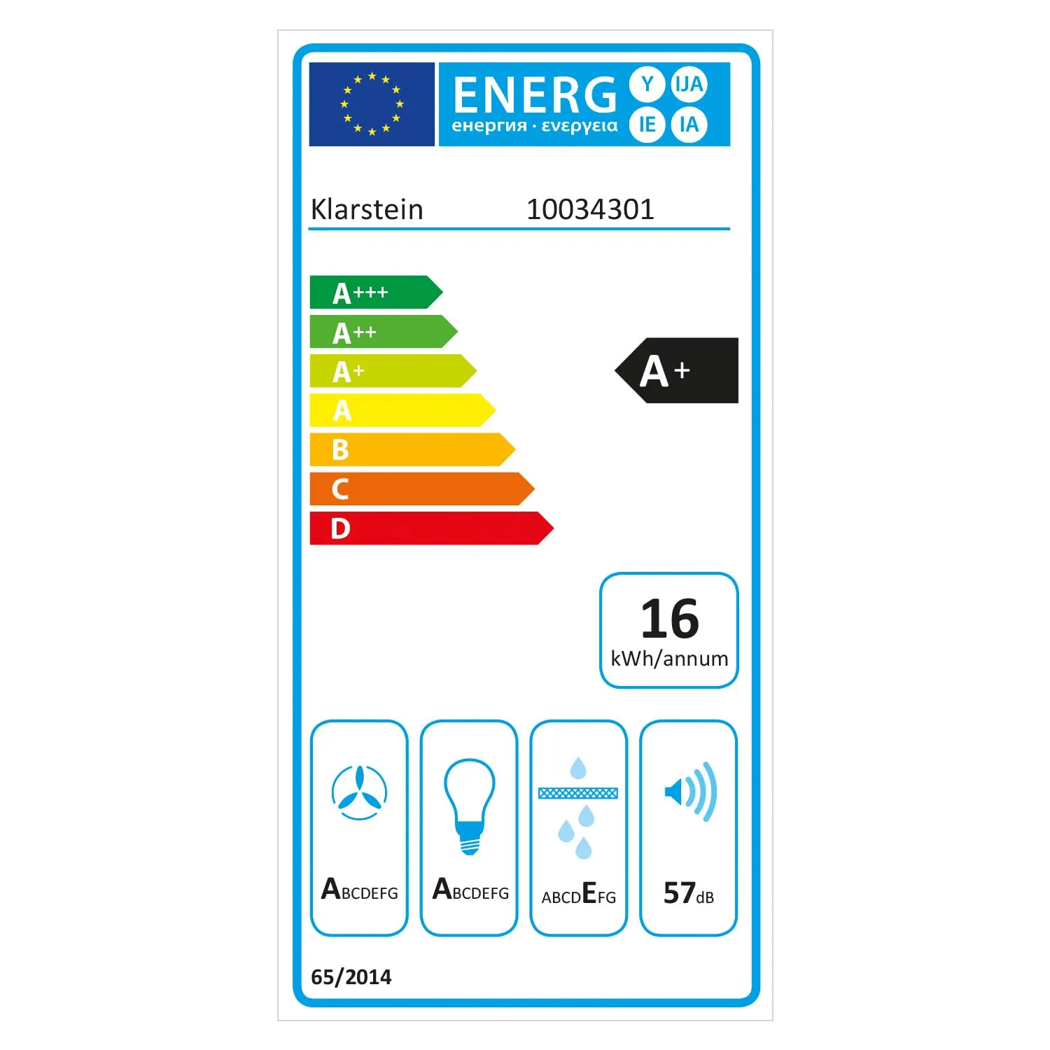 Klarstein Royal Flush Eco hotte 90cm