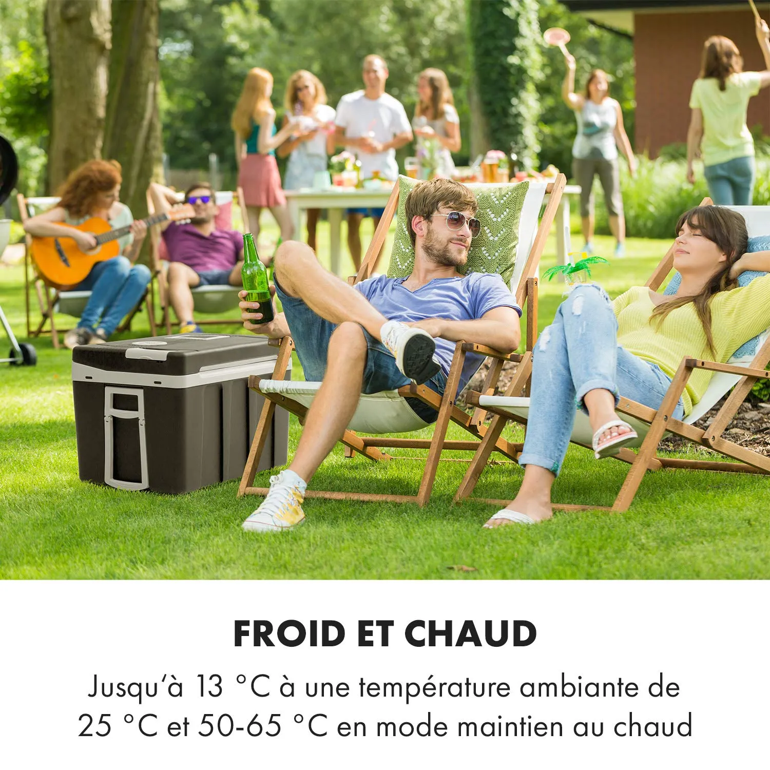 Klarstein BeerPacker glacière électrique 50 L Noire 12V