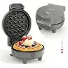 YASHE Mini Gaufrier rouge gaufrier 550W 10 cm antiadhésif