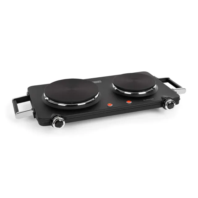 Klarstein Cookorama double plaque cuisson 2250W noire fonte
