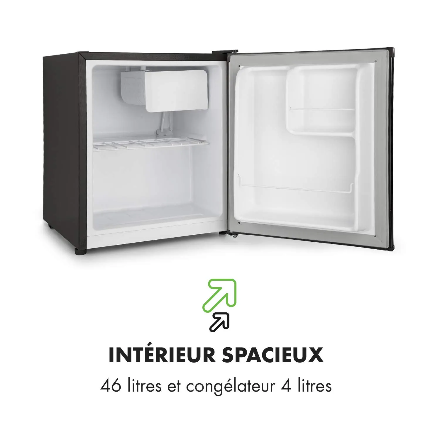 Klarstein Snoopy Eco mini-réfrigérateur 46 L noir silencieux