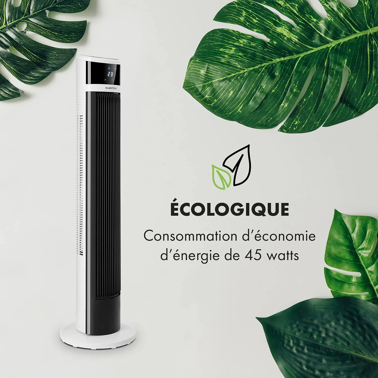 Klarstein Icetower Smart ventilateur colonne blanc WiFi