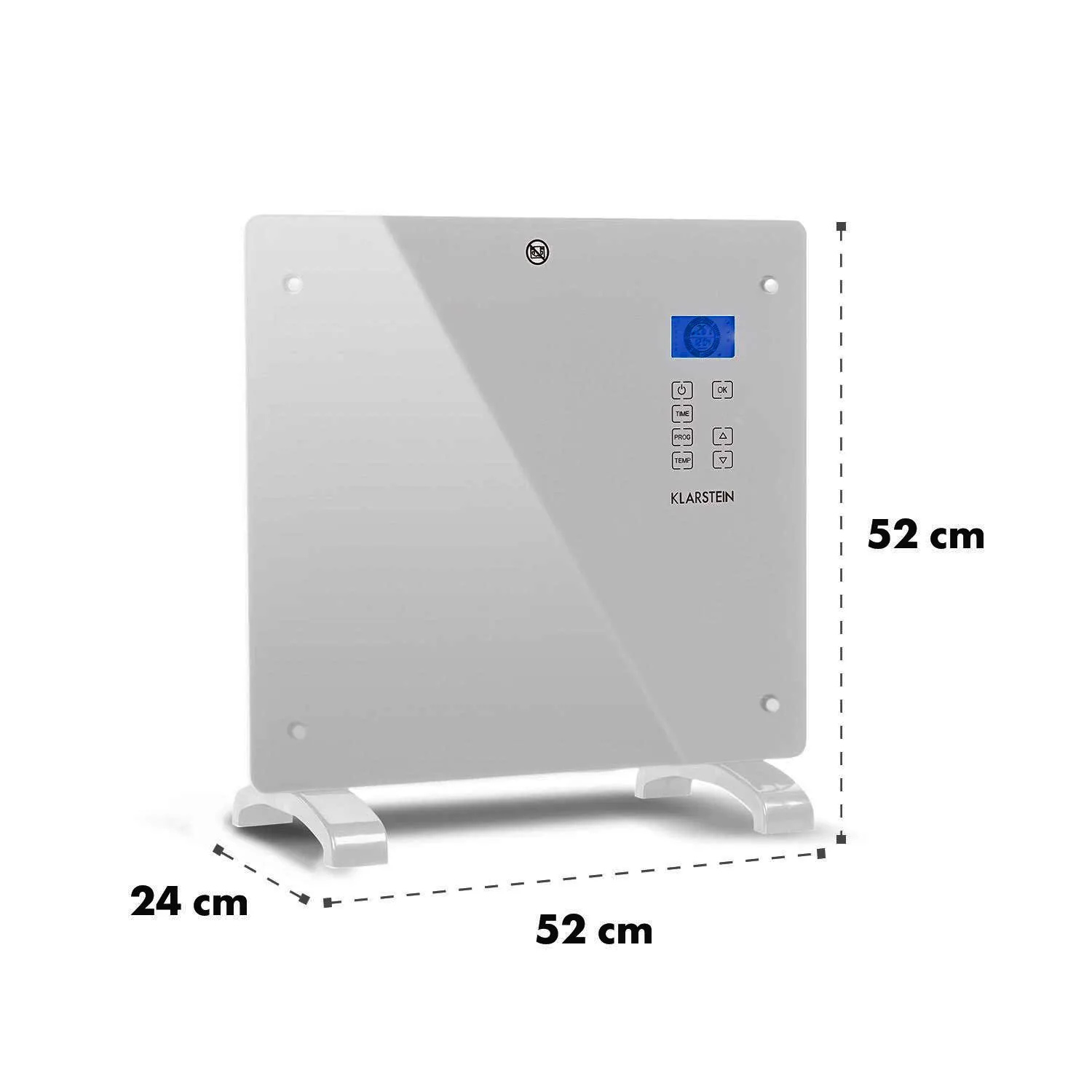 Klarstein HeatPal Mica 15 chauffage électrique 1500W blanc