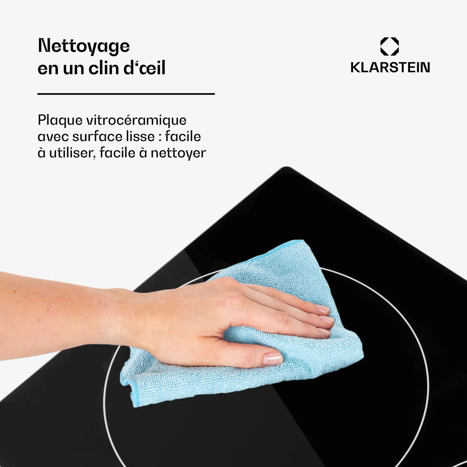 Klarstein Plaque Vitrocéramique 4 Feux 4 Zones 6500W