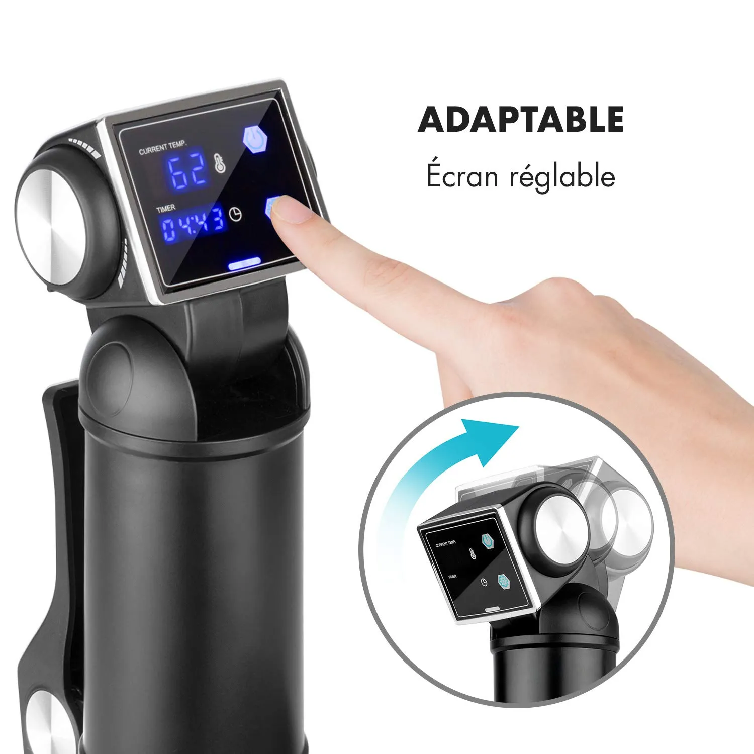 Klarstein Quickstick Pro cuiseur sous vide 800W noir
