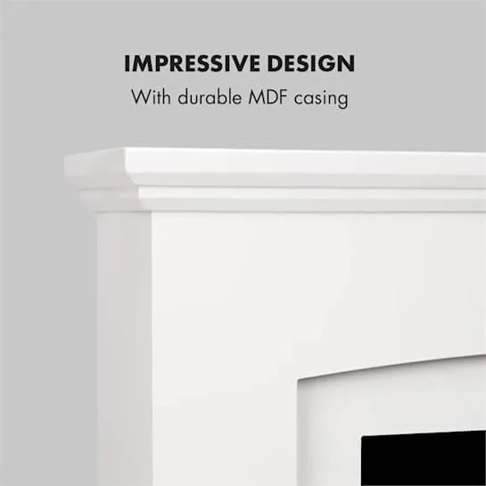 Klarstein Aosta Light & Fire cheminée électrique blanc 2000 W