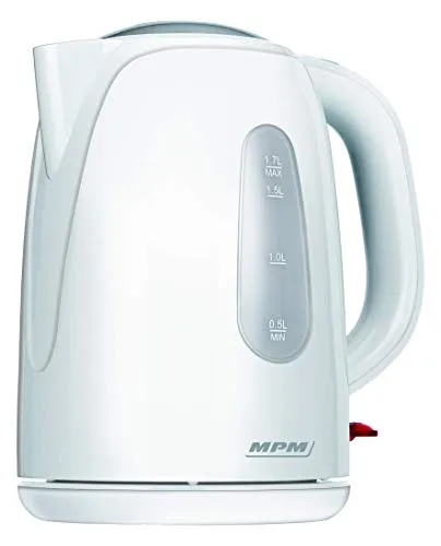 MPM bouilloire électrique blanche 1,7 L 2200 W