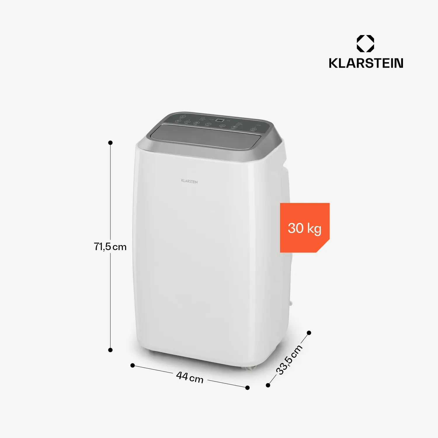 Klarstein climatiseur mobile 12000 BTU 4-en-1 silencieux