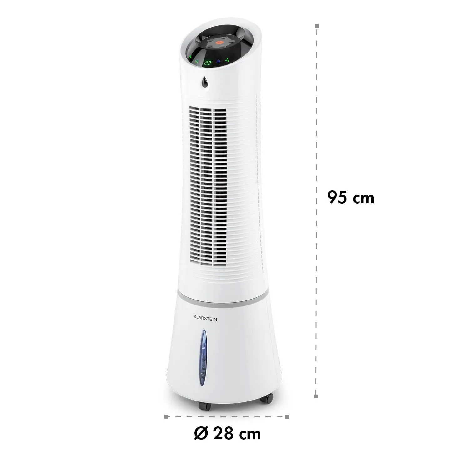Klarstein rafraîchisseur d’air 5 en 1 45 W 180 m³/h