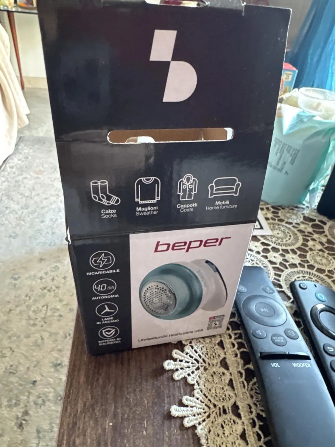 Beper 50.245 rasoir anti-bouloche USB rechargeable
