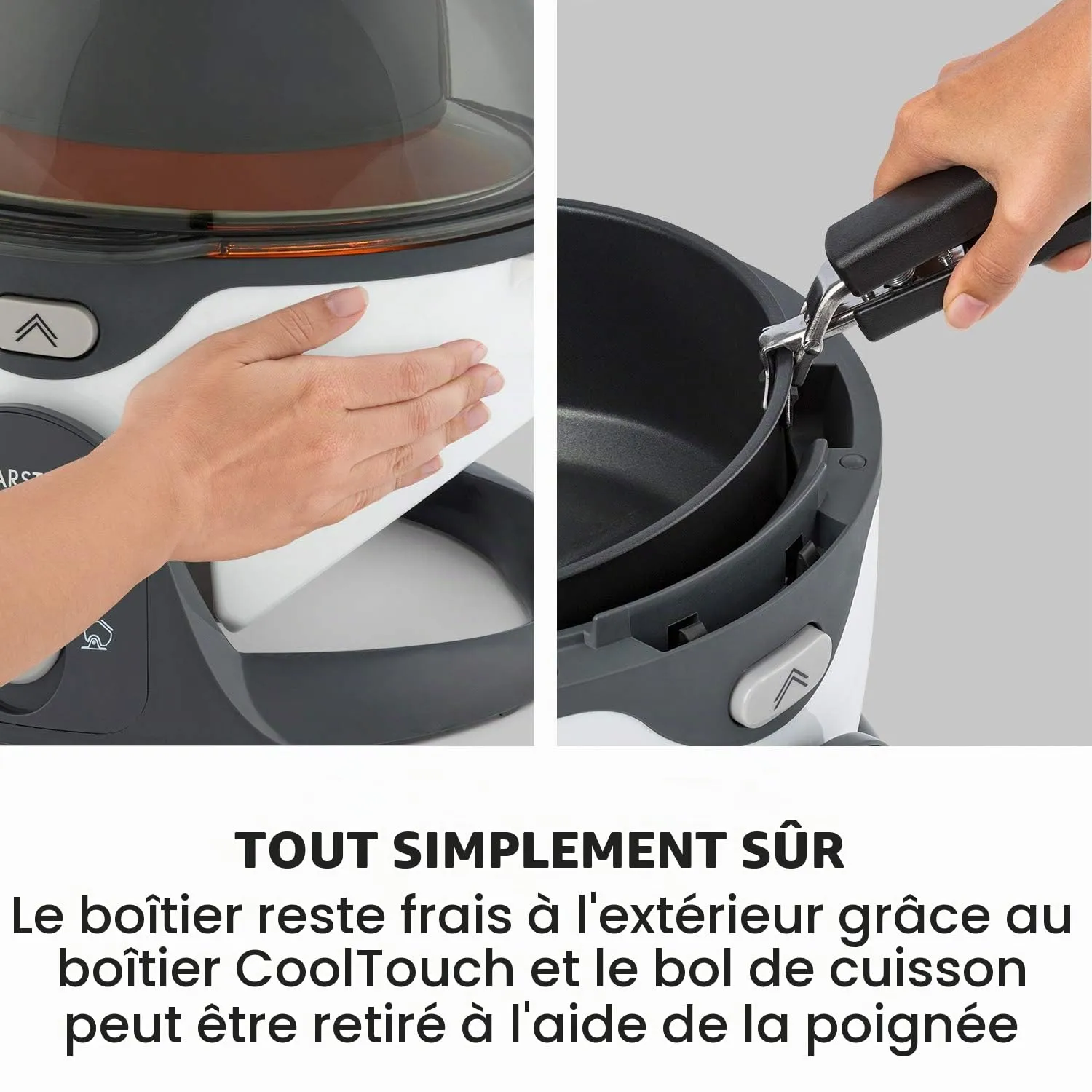 Klarstein VitAir Pommesmaster friteuse 6 L blanche 1400 W