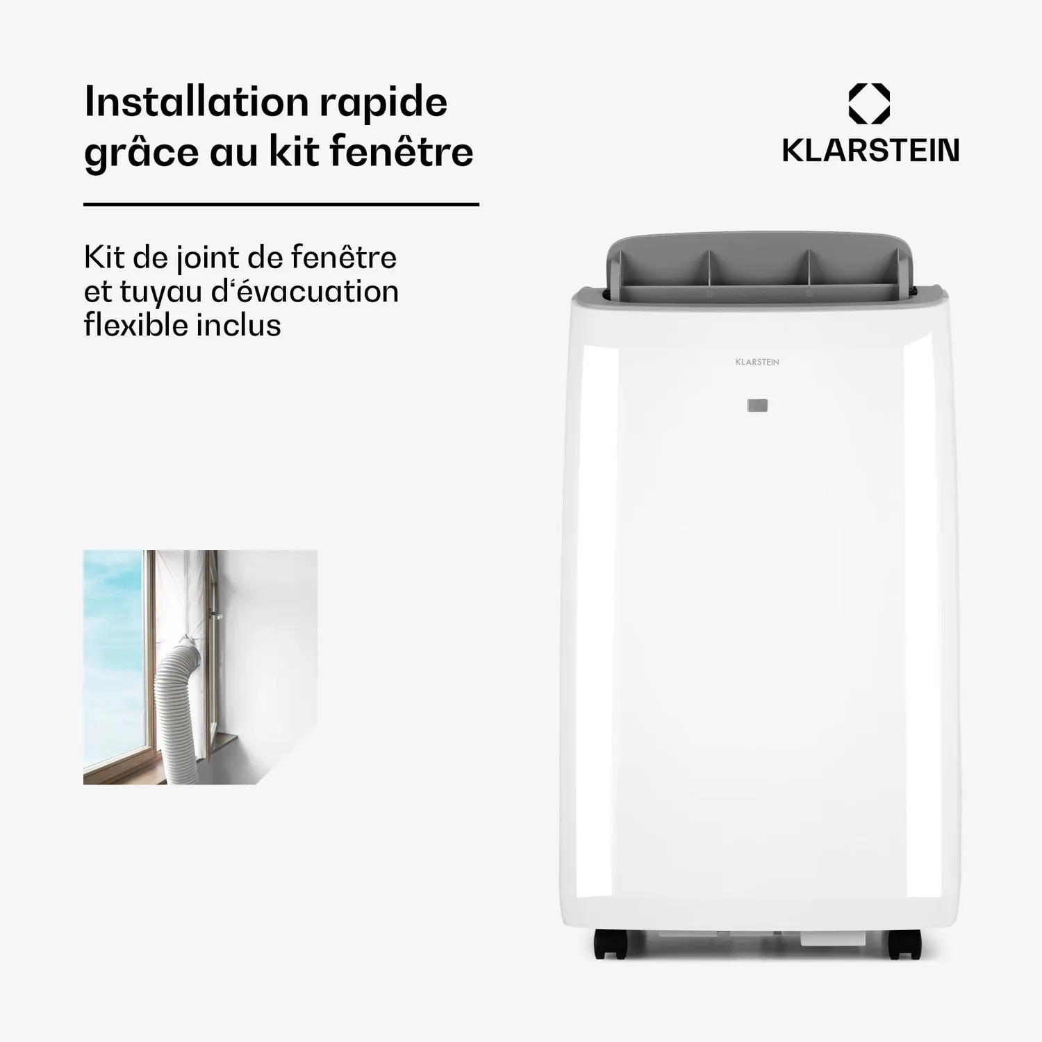 Klarstein 12000 BTU clim portable 3 en 1 télécommande