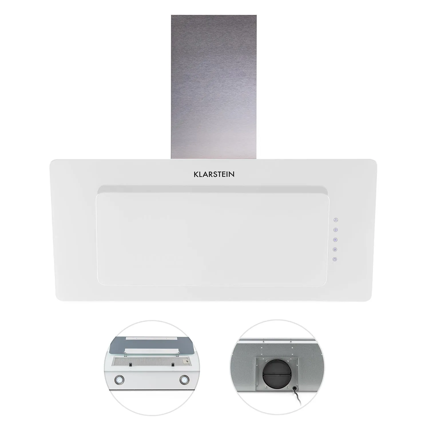 Klarstein Lorea hotte aspirante 90 cm noir LED