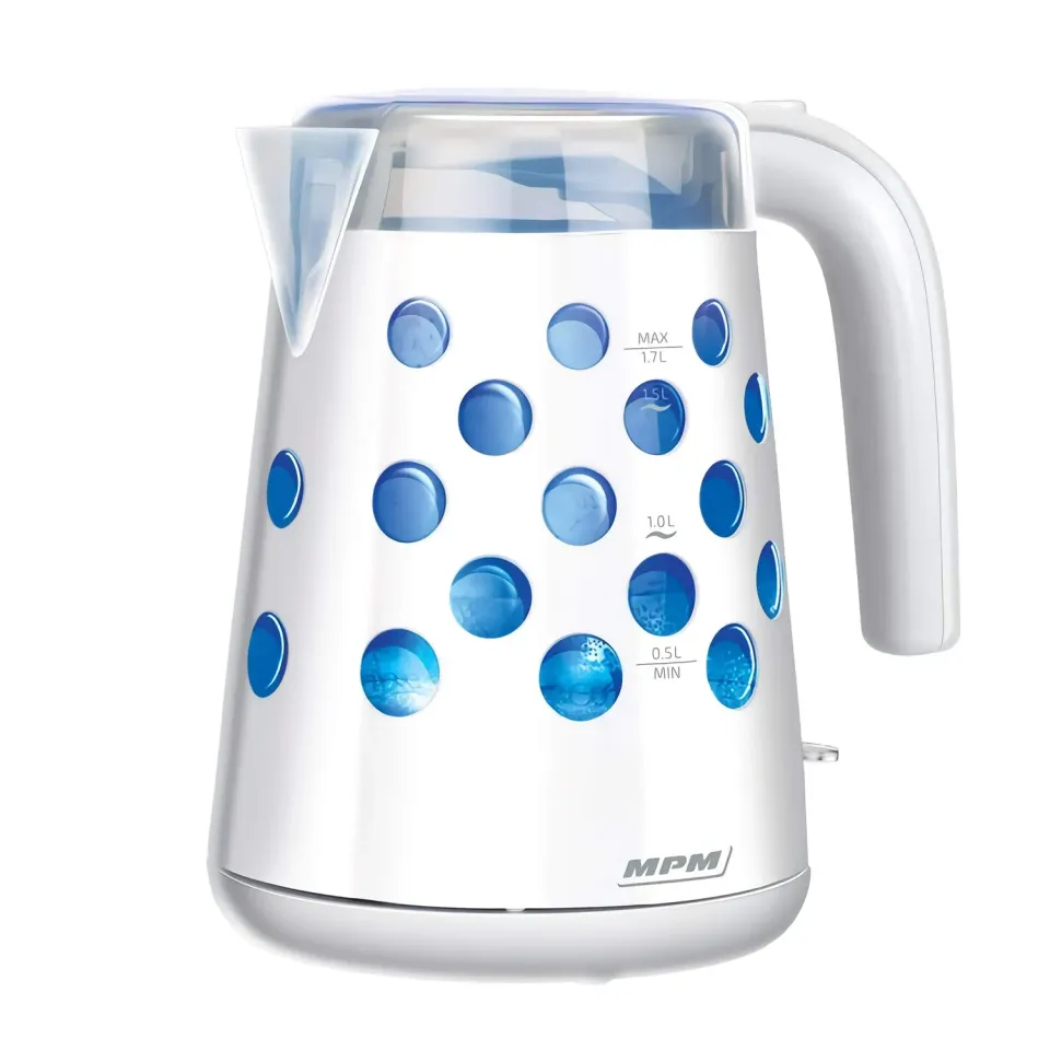 MPM MCZ-86 bouilloire 1,7 L blanche 2200 W