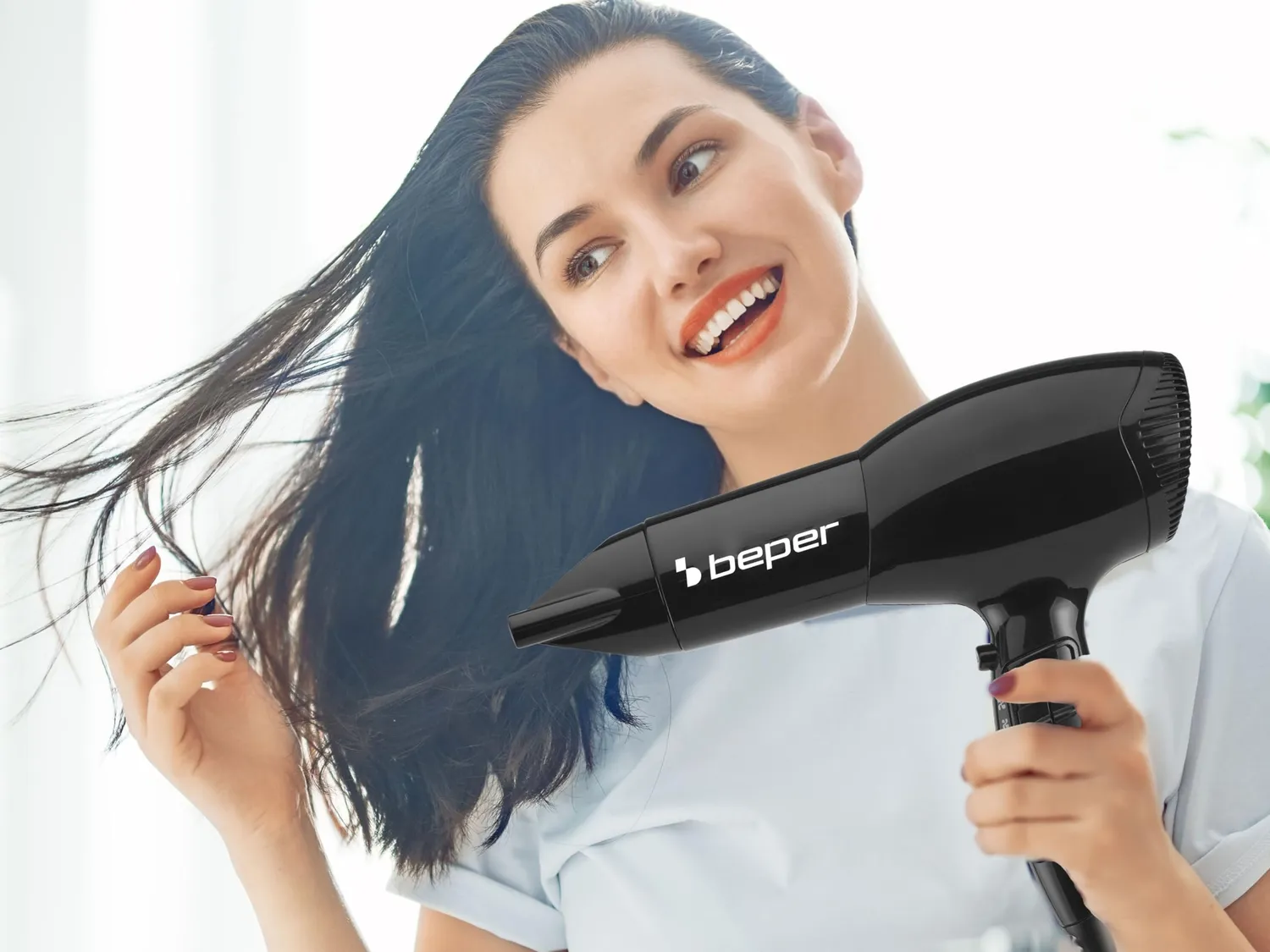Beper 40.979 sèche-cheveux 2000 W noir diffuseur inclus