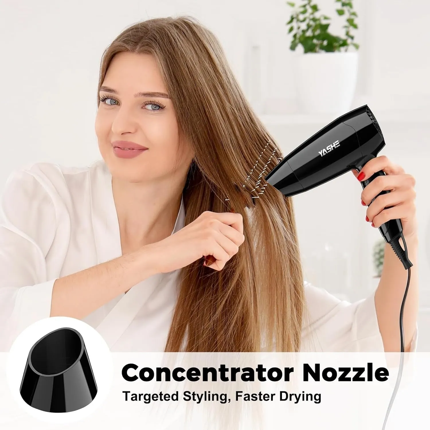 YASHE Mini Sèche-Cheveux Pliable 1200W 2 Modes