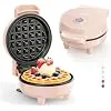 YASHE Mini Gaufrier rouge gaufrier 550W 10 cm antiadhésif