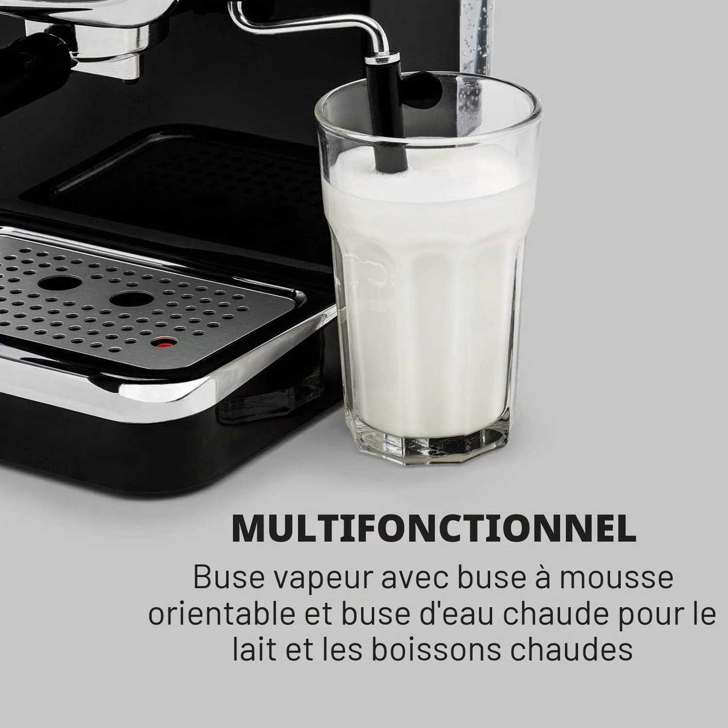 Klarstein Espressionata Gusto machine expresso 15 bars noire