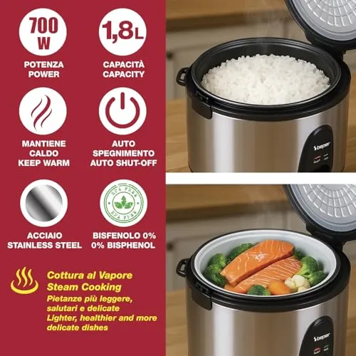 Beper Vaporé Pro P101VAP020 cuiseur riz 1800 g