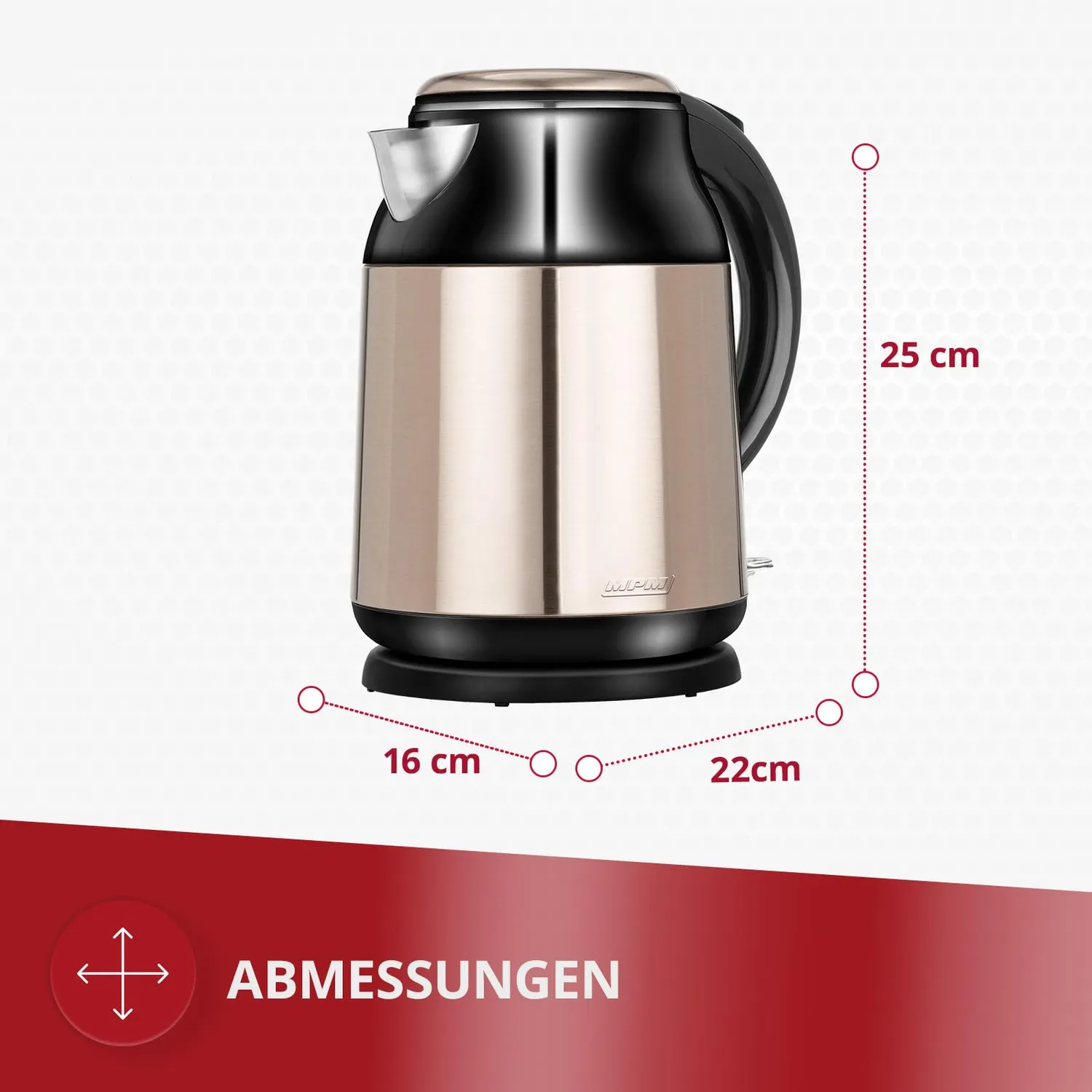 MPM MCZ-91M bouilloire électrique 1,7 L inox