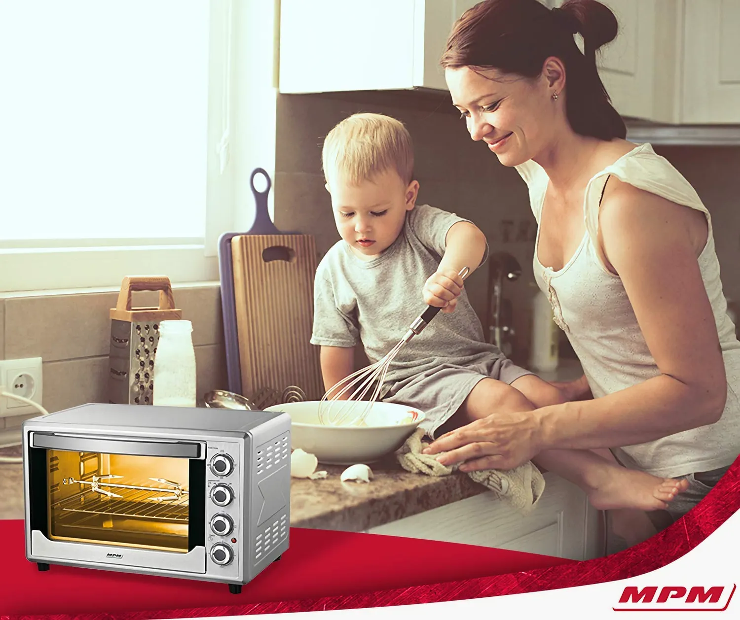 MPM MPE-08/T Four Électrique 45 L 2000W Inox