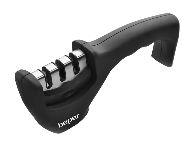 Beper C107UTT001 aiguiseur couteaux manuel 3 niveaux noir