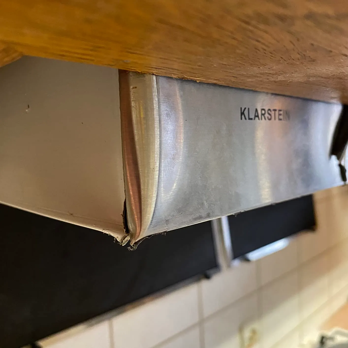 Klarstein Limelight hotte aspirante 90 cm argent 600 m³/h