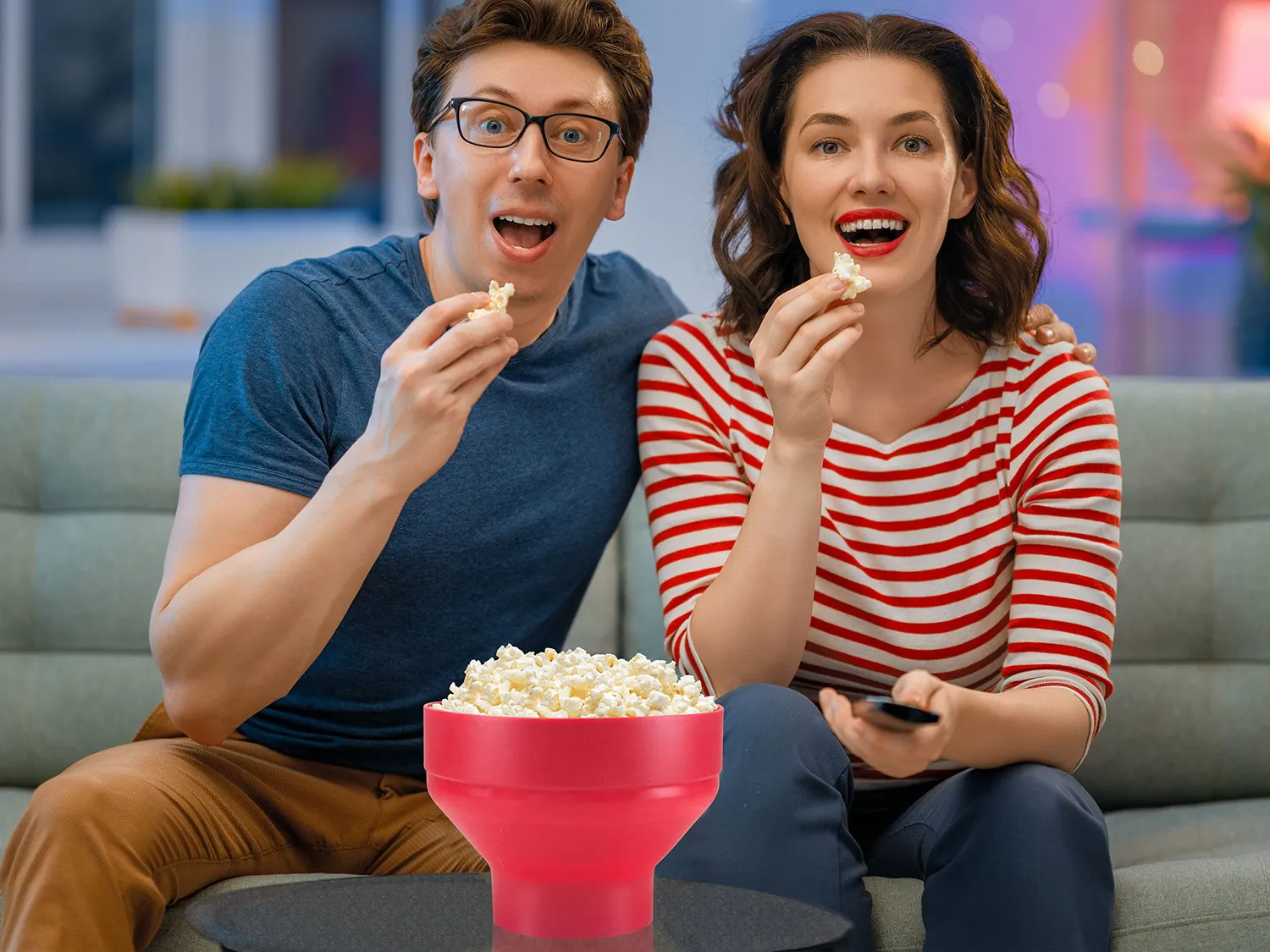 Beper C106CAS002 pop-corn micro-ondes pliable rouge 2,5 L
