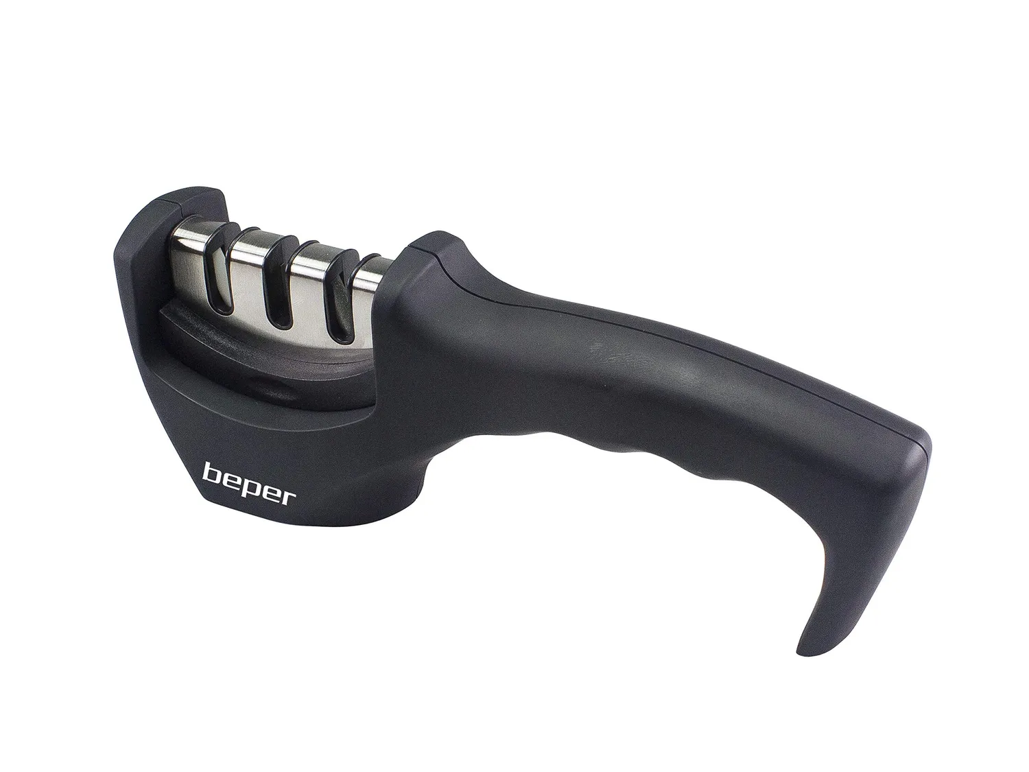 Beper C107UTT001 aiguiseur couteaux manuel 3 niveaux noir