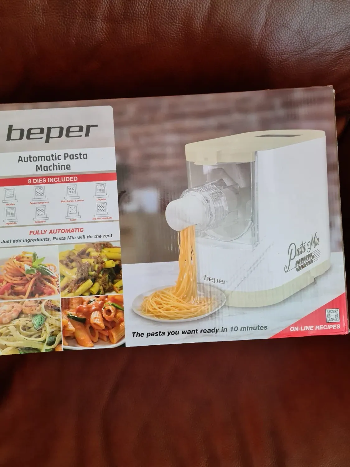 Beper P102SBA500 Machine à Pâtes Automatique 320 g 8 Filières