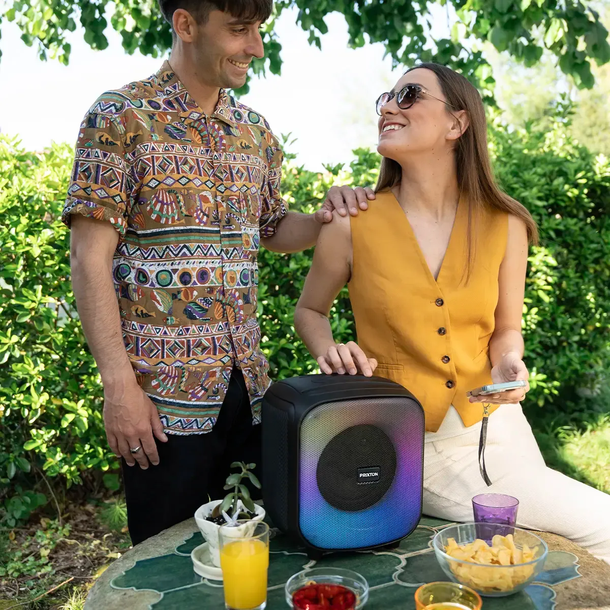 Prixton Jaia enceinte karaoké 40W lumineuse