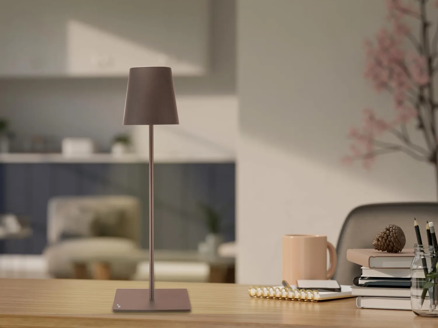Beper P201UTP405 lampadaire XL corten rechargeable 2,5 W
