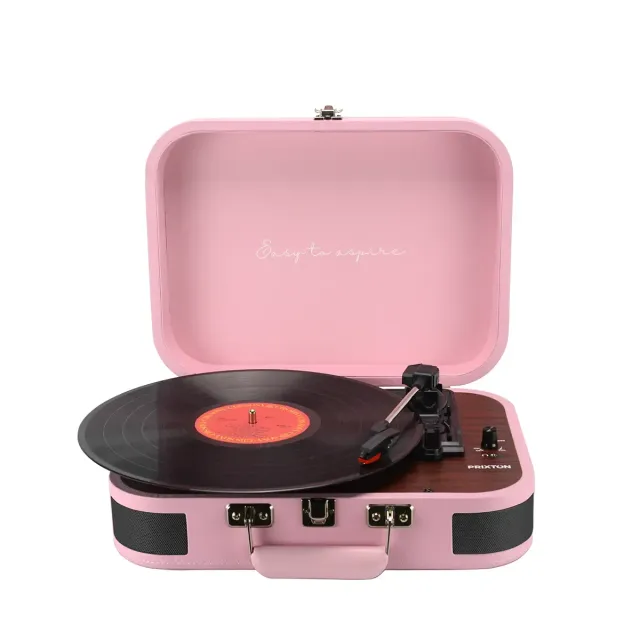 Prixton VC600 platine vinyle rose avec enceintes